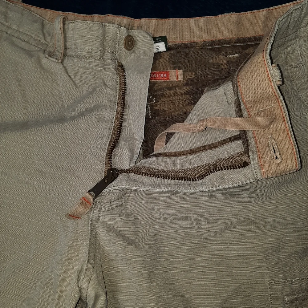 Eddie Bauer EB20 Ripstop Heritage Cargo Pants Tan SZ 38x32